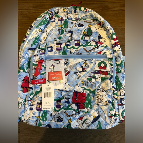 Vera Bradley Snoopy Limited Edition Campus Backpack NWT - Picture 6 of 12